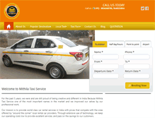 Tablet Screenshot of mithilataxiservice.com